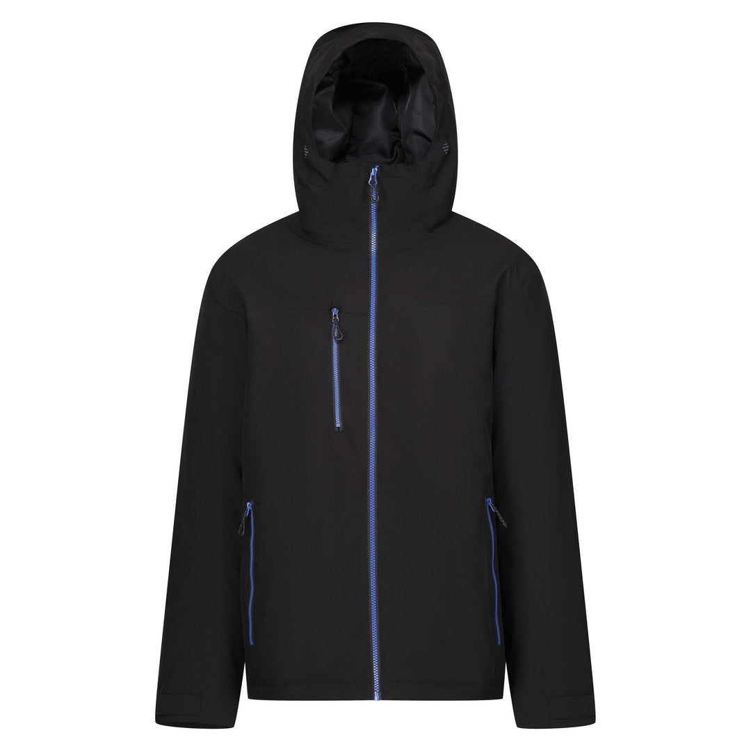 Regatta Professional Navigate Waterproof Insulated Jacket Black/New Royal 1#colour_black-new-royal