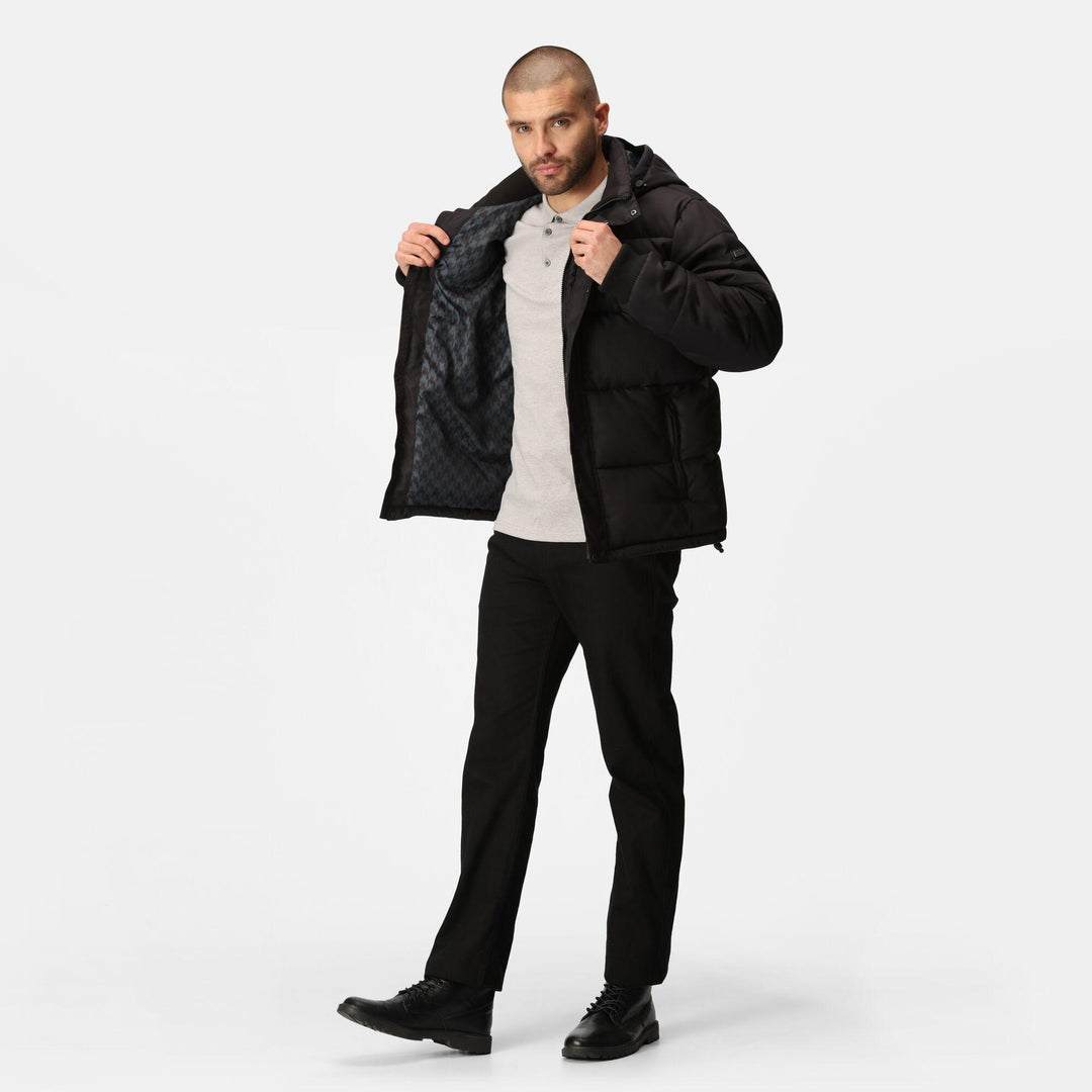 Regatta Professional Northdale Thermal Insulated Jacket Classic Blk Model 3#colour_classic-blk