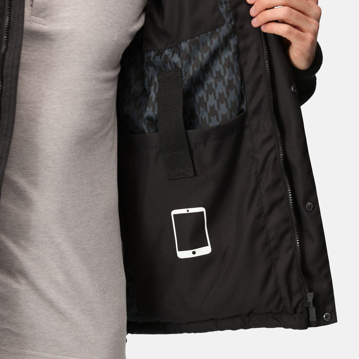 Regatta Professional Northdale Thermal Insulated Jacket Classic Blk Model 6#colour_classic-blk