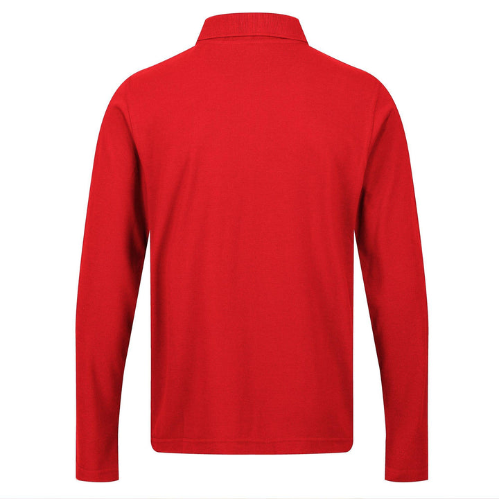 Regatta Professional Pro 65/35 Long Sleeve Polo Shirt Classic Red 2#colour_classic-red