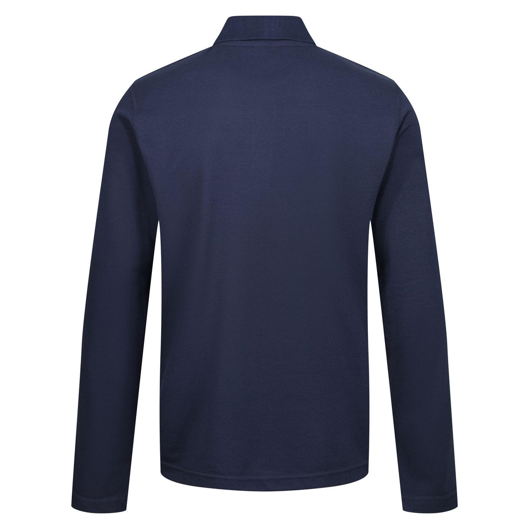 Regatta Professional Pro 65/35 Long Sleeve Polo Shirt Navy 2#colour_navy