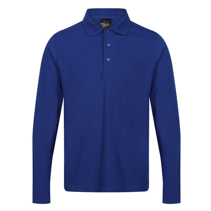 Regatta Professional Pro 65/35 Long Sleeve Polo Shirt New Royal 1#colour_new-royal