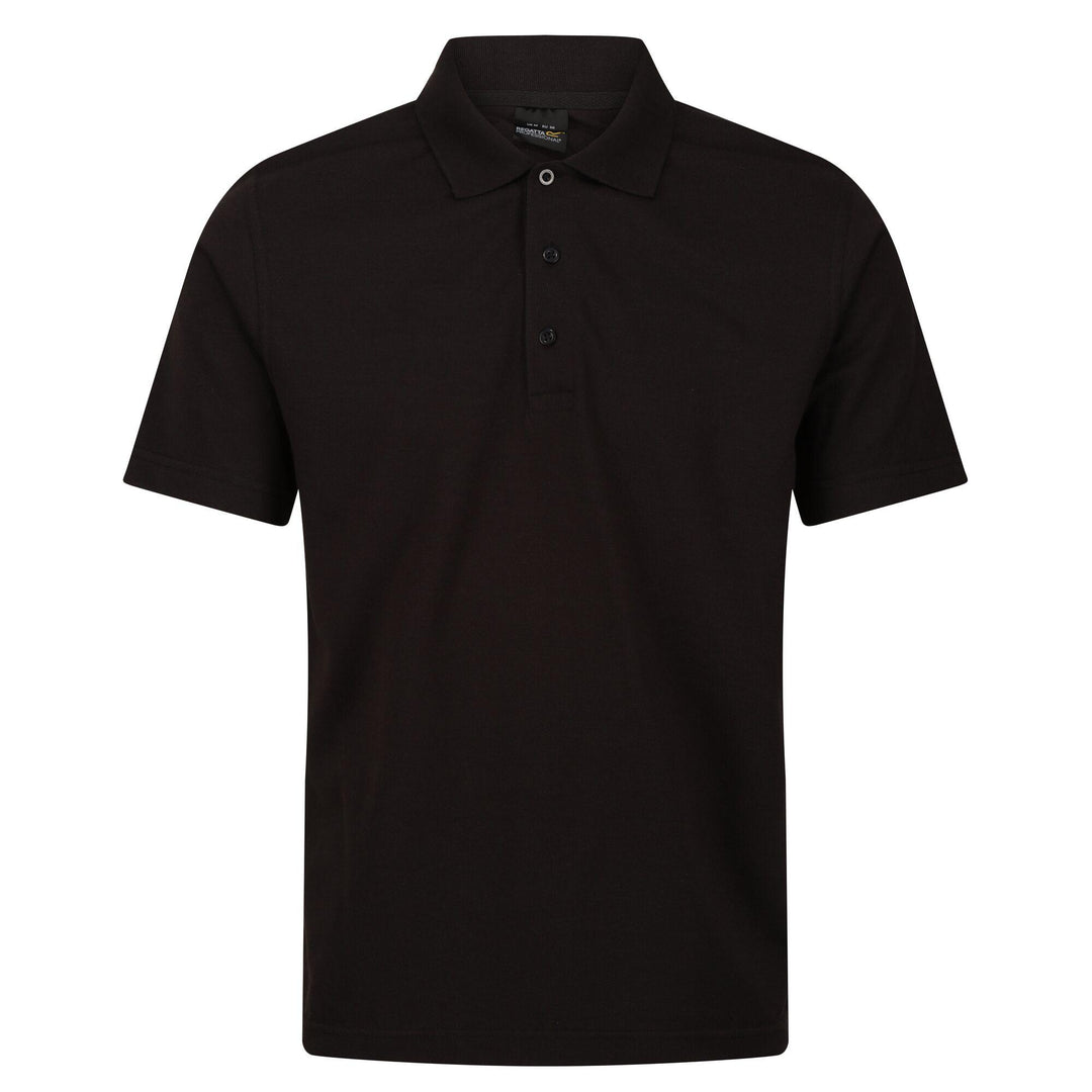 Regatta Professional Pro 65/35 Short Sleeve Polo Shirt Classic Blk 1#colour_classic-blk