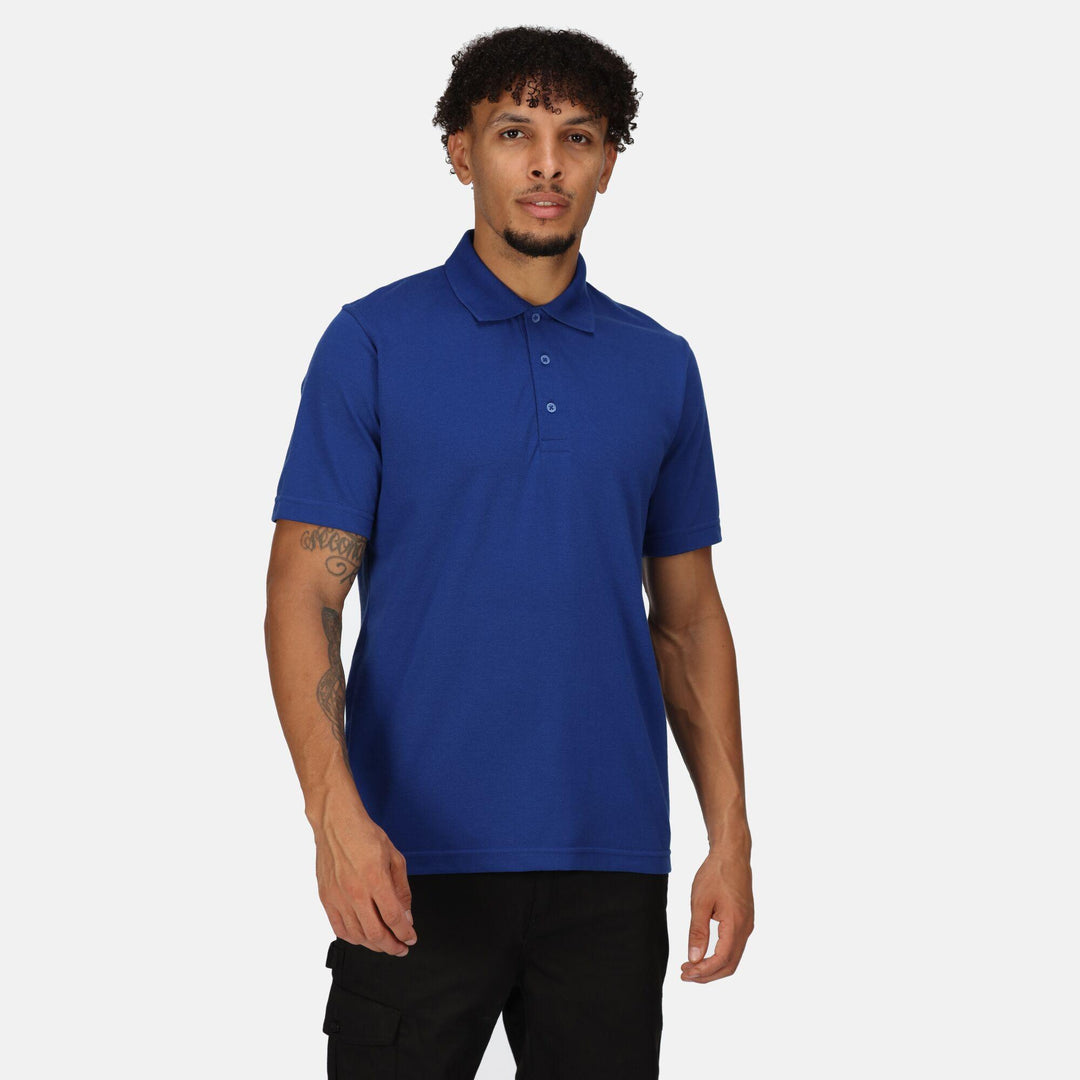 Regatta Professional Pro 65/35 Short Sleeve Polo Shirt New Royal Model 1#colour_new-royal