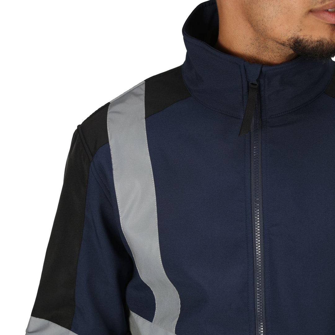 Regatta Professional Pro Ballistic Water Resistant Softshell Jacket Navy Model 4#colour_navy