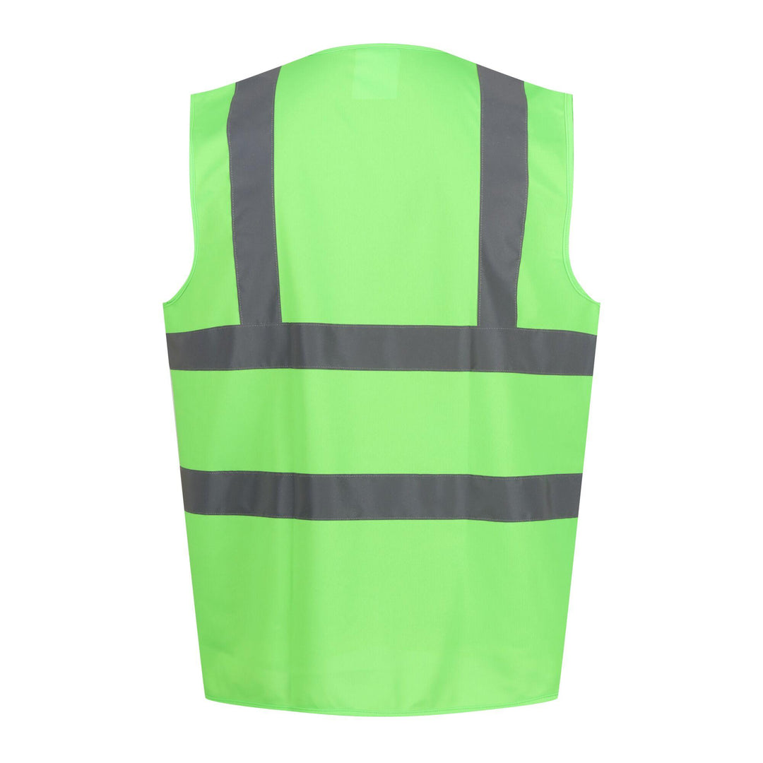 Regatta Professional Pro Identity Reflective Vest Lime Green 2#colour_lime-green