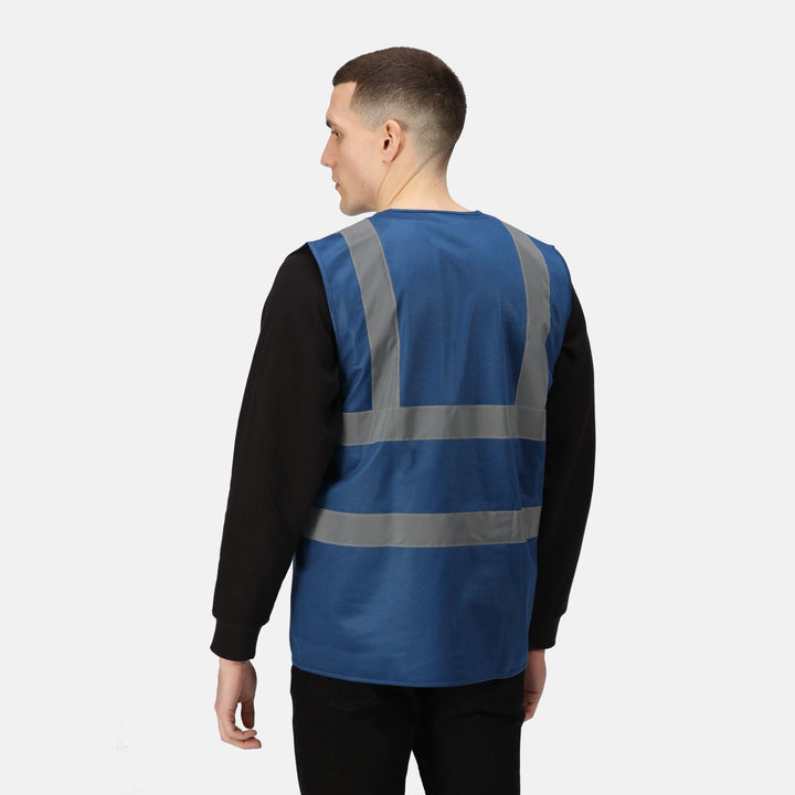 Regatta Professional Pro Identity Reflective Vest Navy Model 2#colour_navy