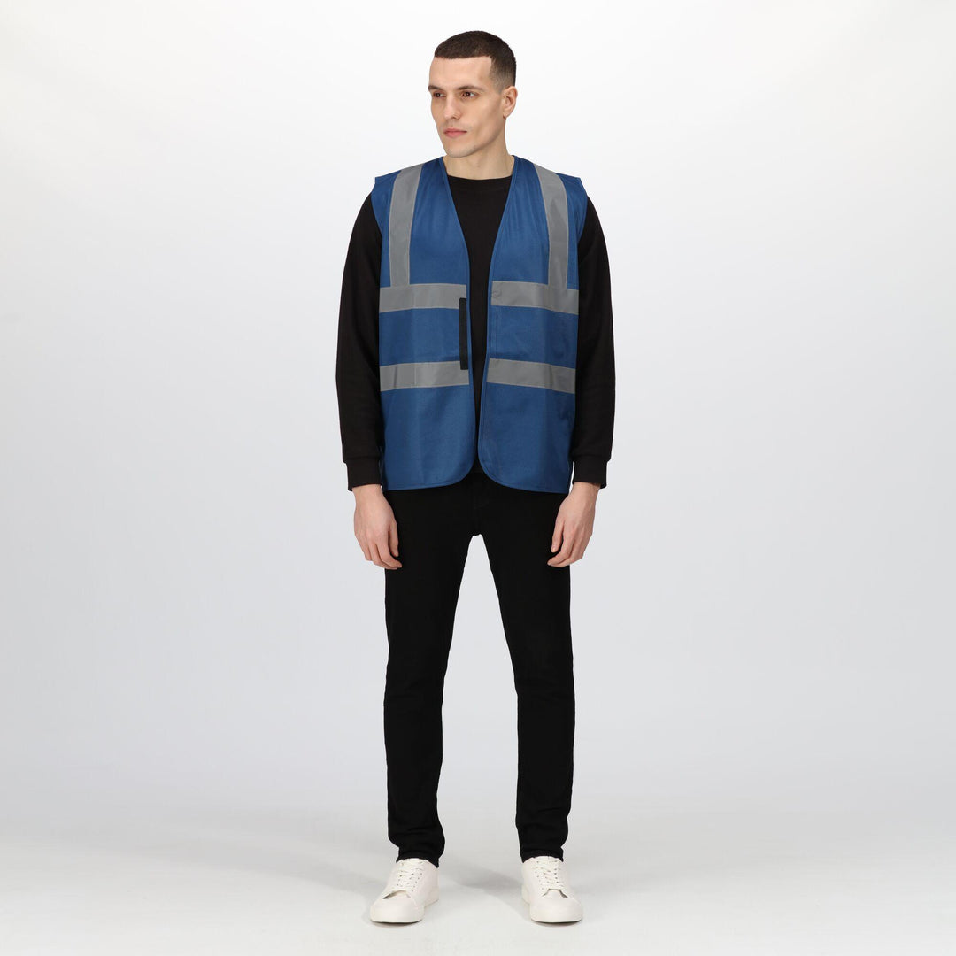 Regatta Professional Pro Identity Reflective Vest Navy Model 3#colour_navy