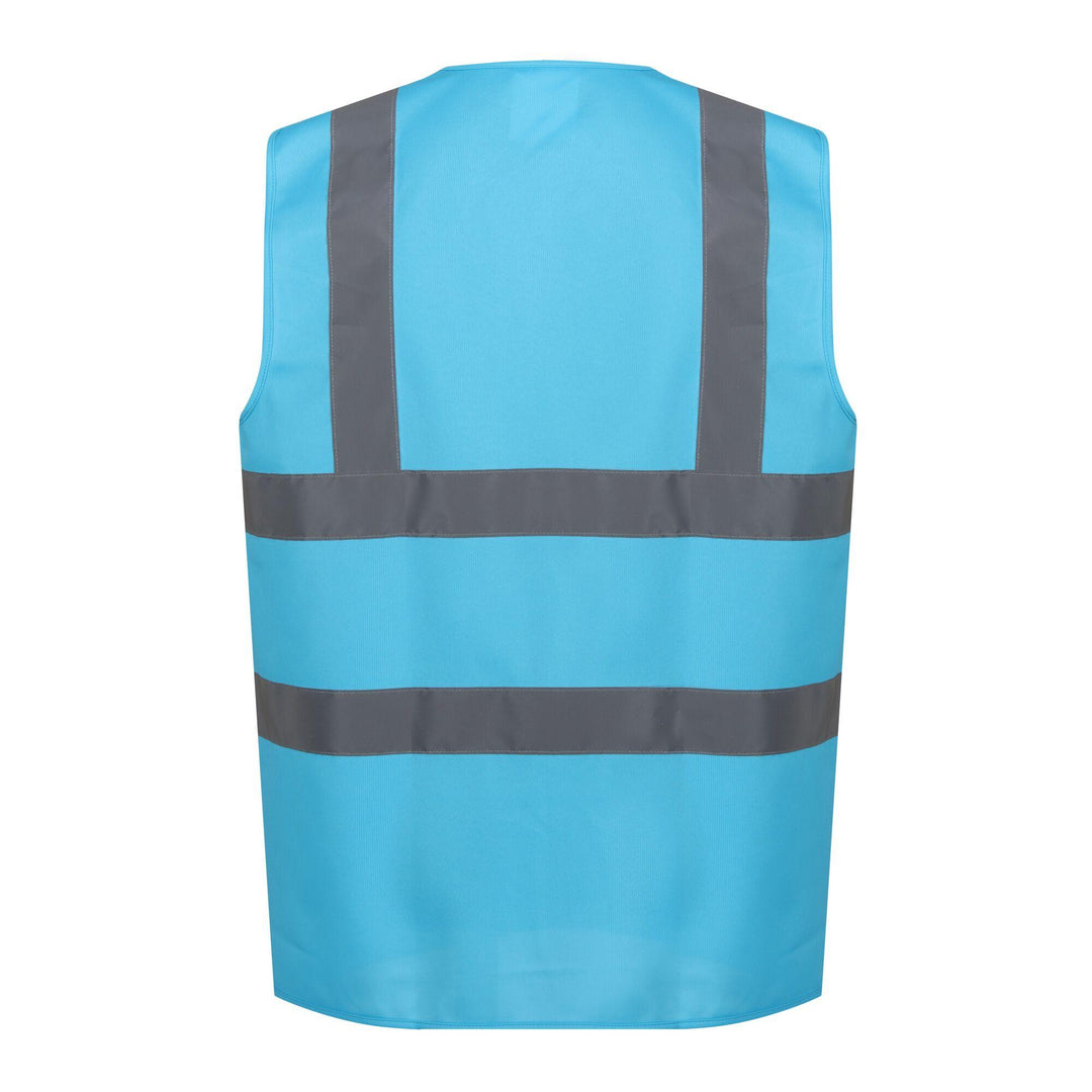 Regatta Professional Pro Identity Reflective Vest Sky Blue 2#colour_sky-blue