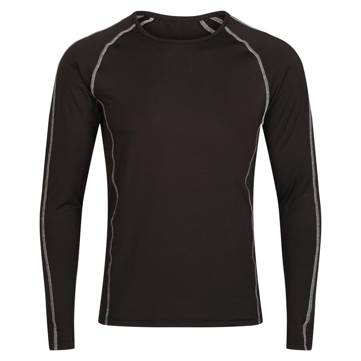 Regatta Professional Pro Moisture-Wicking Long Sleeve Base Layer T-shirt Top Classic Blk 1#colour_classic-blk