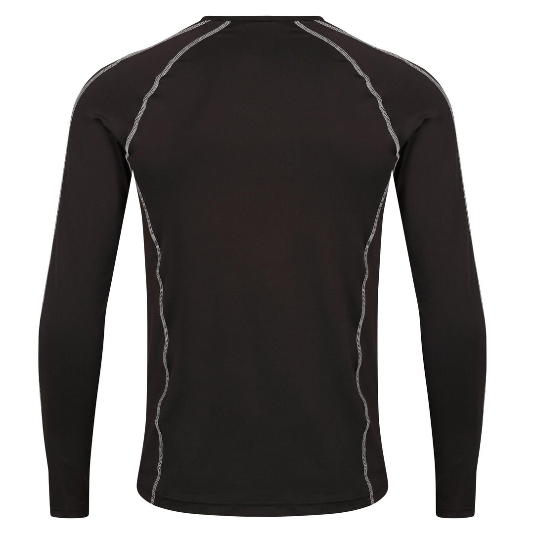 Regatta Professional Pro Moisture-Wicking Long Sleeve Base Layer T-shirt Top Classic Blk 2#colour_classic-blk