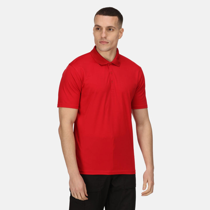 Regatta Professional Pro Moisture-Wicking Polo Shirt Classic Red Model 1#colour_classic-red