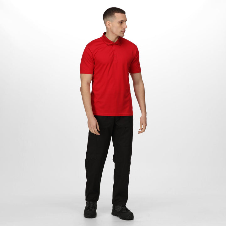 Regatta Professional Pro Moisture-Wicking Polo Shirt Classic Red Model 3#colour_classic-red