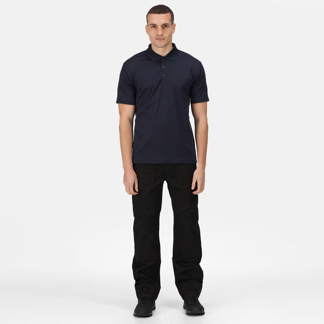 Regatta Professional Pro Moisture-Wicking Polo Shirt Navy Model 3#colour_navy