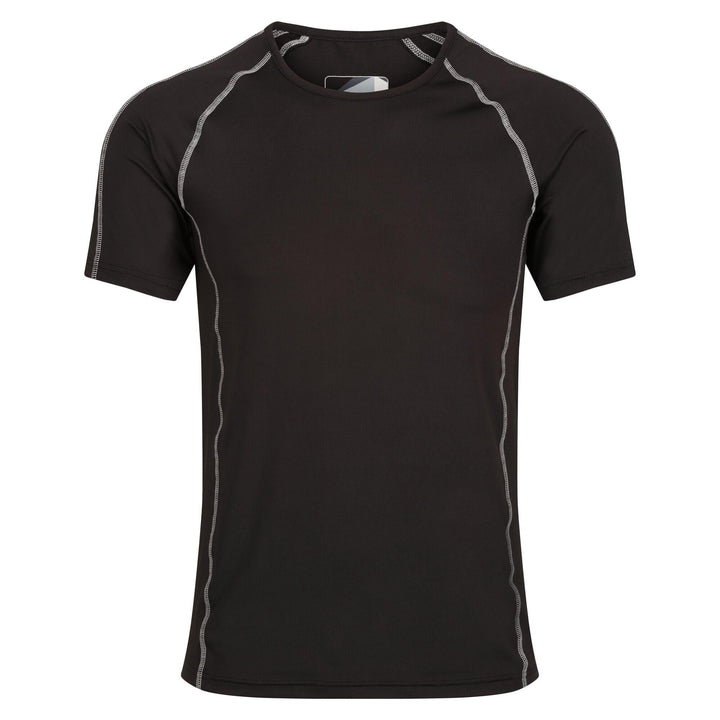 Regatta Professional Pro Moisture-Wicking Short Sleeve Base Layer T-shirt Top Classic Blk 1#colour_classic-blk