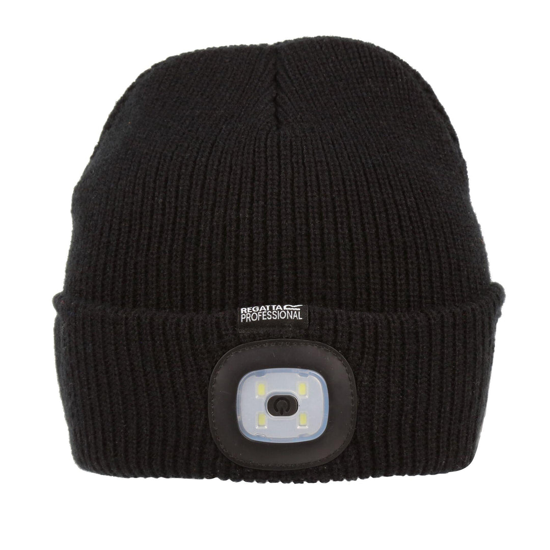 Regatta Professional Pro Spotlight Beanie Classic Blk 1#colour_classic-blk