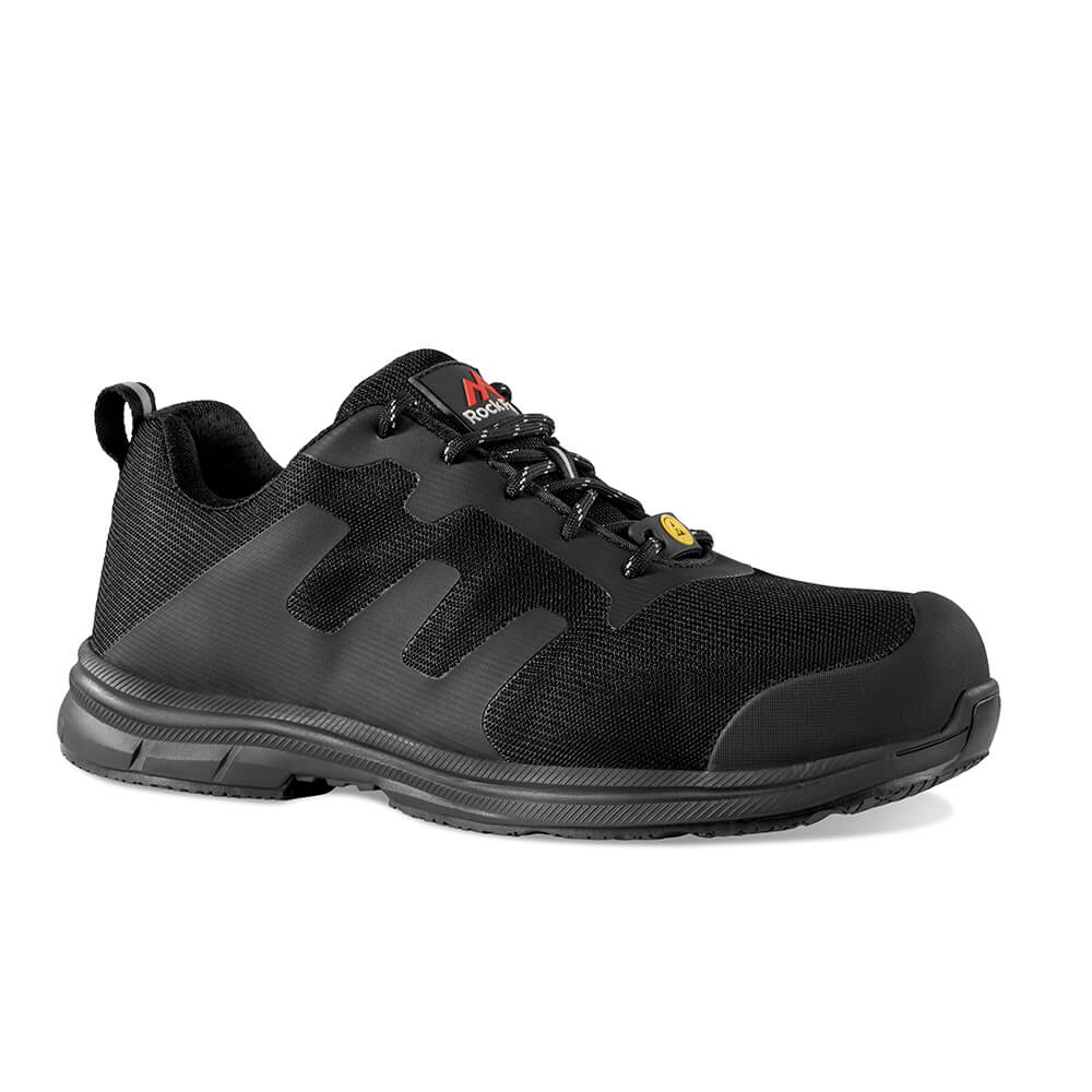 Rock Fall RF008 FaraDRI ESD Safety Trainers Black 1#colour_black