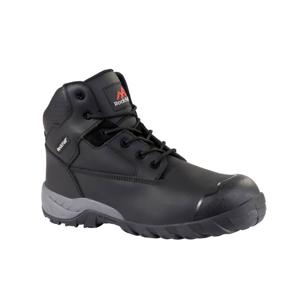 Rock Fall RF440A Flint Black Lightweight Safety Boots Black 1#colour_black