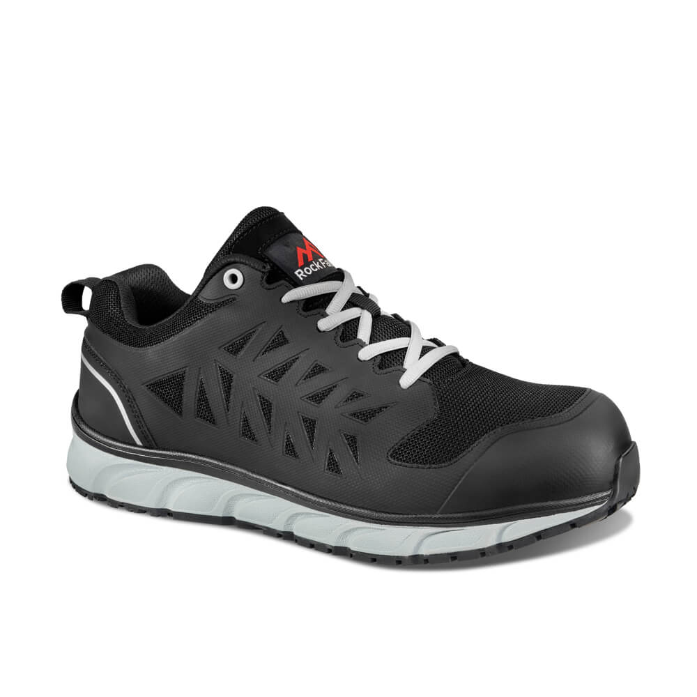 Rock Fall RF108 Fly Lightweight Safety Trainers Black 1#colour_black
