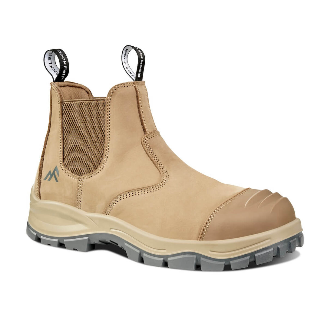 Rock Fall Hudson RF841 Anti-Static S3 Nubuck Leather Safety Boots Stone 1#colour_stone