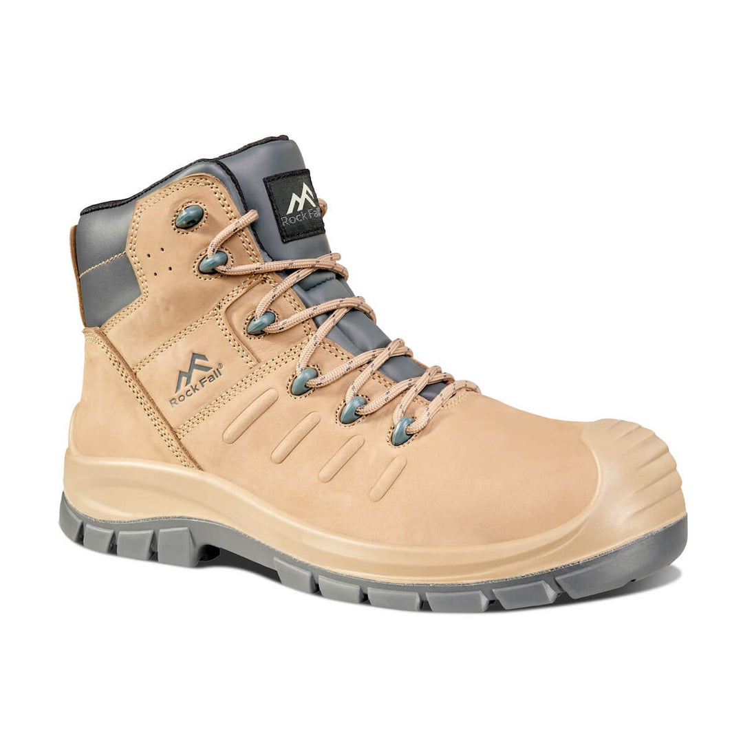 Rock Fall Medway RF851 Metal Free Waterproof S7S Safety Boots Stone 1#colour_stone