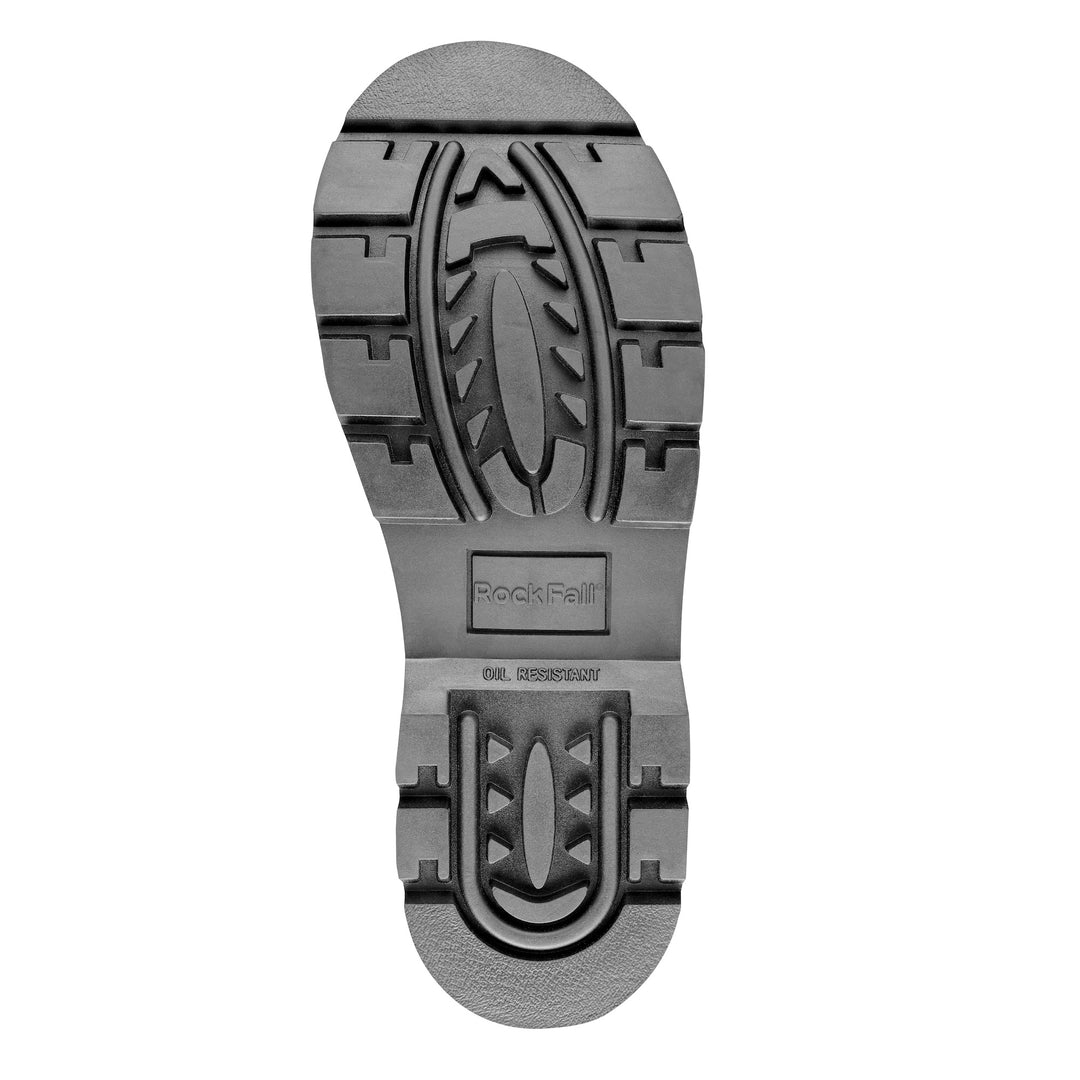 Rock Fall RF523 Vanadium Neoprene Metal Free Metatarsal Protection S5S Composite Toe Cap Safety Wellies Black 3#colour_black