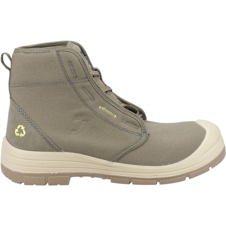 Safety Jogger ECODESERT S1P MID Steel Toe Cap Safety Boots Khaki 5#colour_khaki