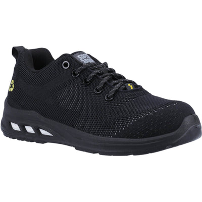 Safety Jogger ECOFITZ S1P ESD Safety Shoes Black 1#colour_black