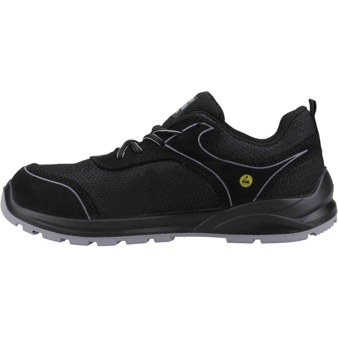 Safety Jogger Eco Cador S1P ESD Safety Shoes Black 4#colour_black