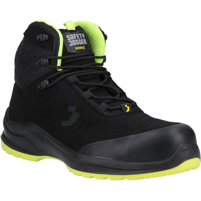 Safety Jogger MODULO S3S MID Vegan Metal Free ESD Safety Boots Black 1#colour_black