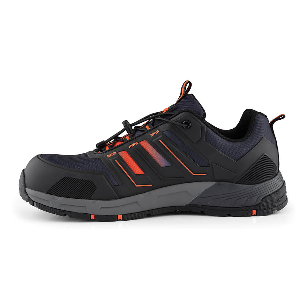 Scruffs Air Lightweight S3 ESD Safety Trainers Black/Orange 2#colour_black-orange