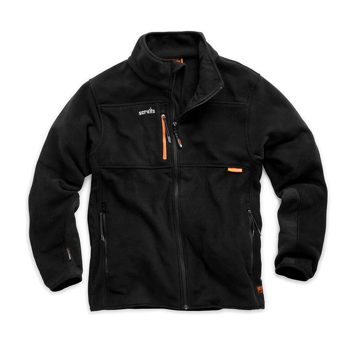 Scruffs Eco Abratect Water Resistant Quick-Dry Worker Fleece Black 1#colour_black