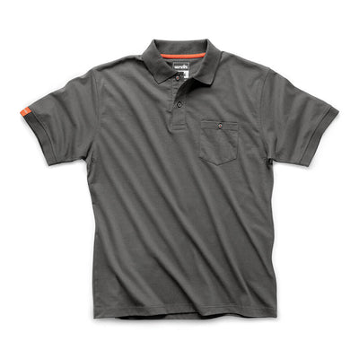 Scruffs Eco Worker Breathable Polo Shirt Graphite 1#colour_graphite