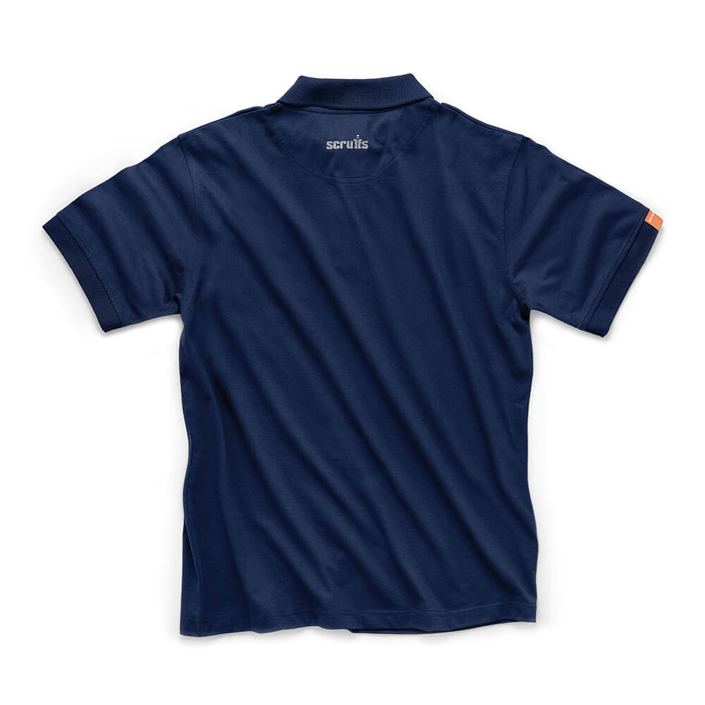 Scruffs Eco Worker Breathable Polo Shirt Navy 2#colour_navy