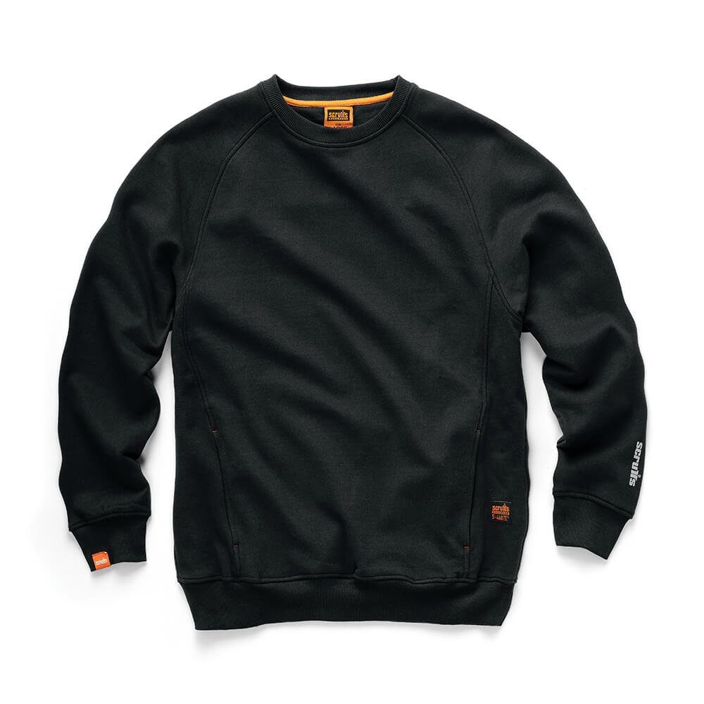 Scruffs Eco Worker Breathable Sweatshirt Black 1#colour_black