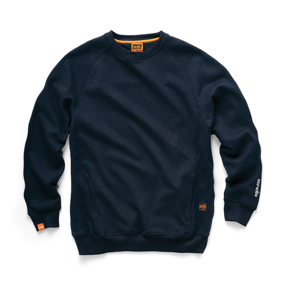 Scruffs Eco Worker Breathable Sweatshirt Navy 1#colour_navy