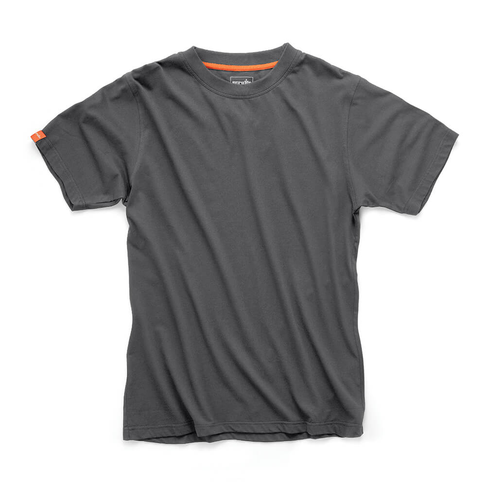 Scruffs Eco Worker Slim Fit Breathable T-Shirt Graphite 1#colour_graphite