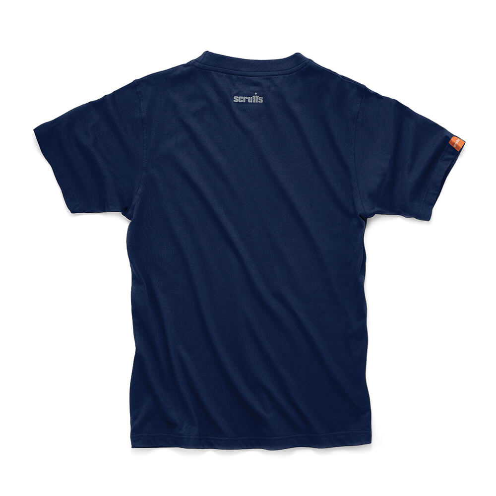 Scruffs Eco Worker Slim Fit Breathable T-Shirt Navy 2#colour_navy