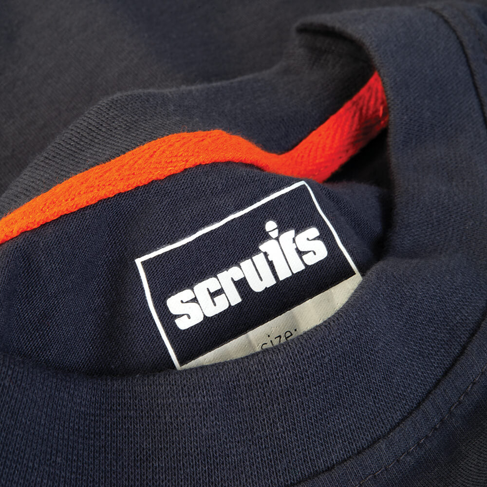 Scruffs Eco Worker Slim Fit Breathable T-Shirt Navy 5#colour_navy