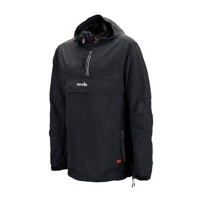 Scruffs Over-Head Lightweight Breathable Water Resistant Jacket Black 3#colour_black