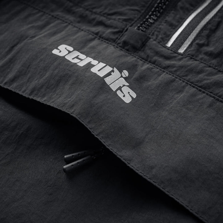 Scruffs Over-Head Lightweight Breathable Water Resistant Jacket Black 5#colour_black