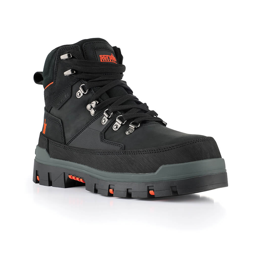 Scruffs Rugged Lightweight S3 ESD Composite Toe Cap Safety Boot Black 3#colour_black