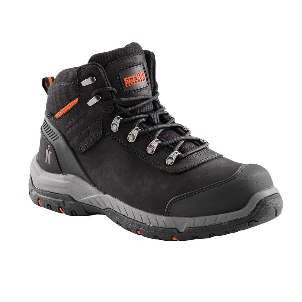 Scruffs Sabatan Safety Work Boots Black Black 3#colour_black