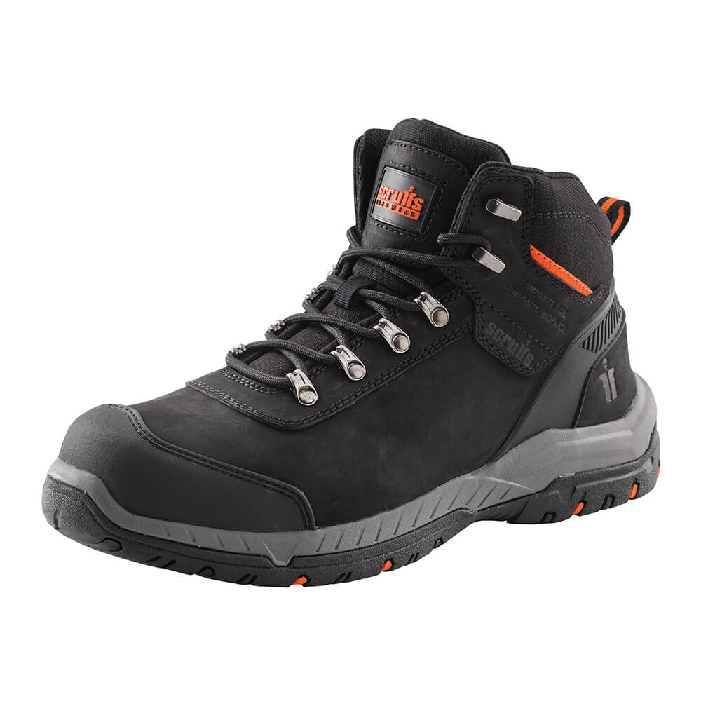 Scruffs Sabatan Safety Work Boots Black Black 4#colour_black