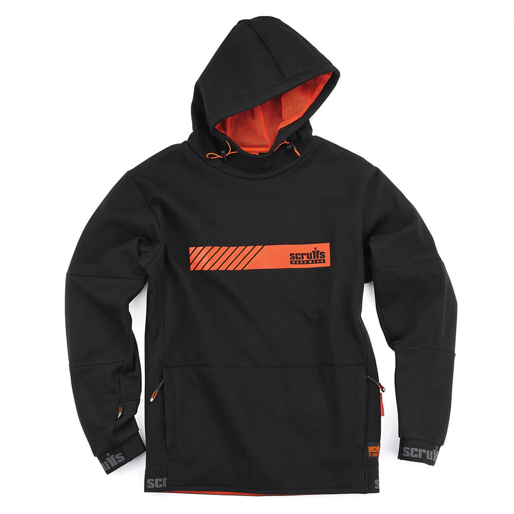 Scruffs Tech Breathable Hoodie Black 1#colour_black