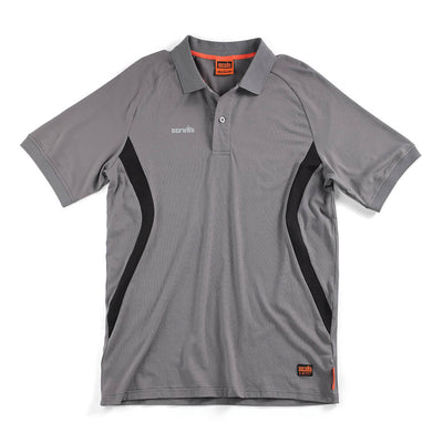 Scruffs Tech Moisture-Wicking Quick-Dry Polo Shirt Graphite 1#colour_graphite