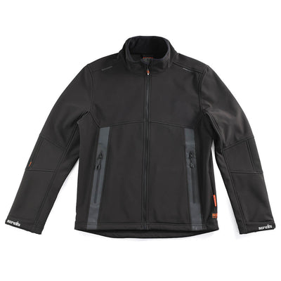 Scruffs Trade Breathable Fleece-Lined Softshell Jacket Black 1#colour_black