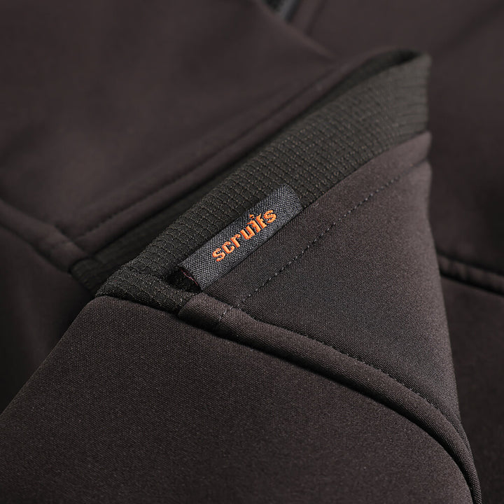 Scruffs Trade Breathable Fleece-Lined Softshell Jacket Black 5#colour_black