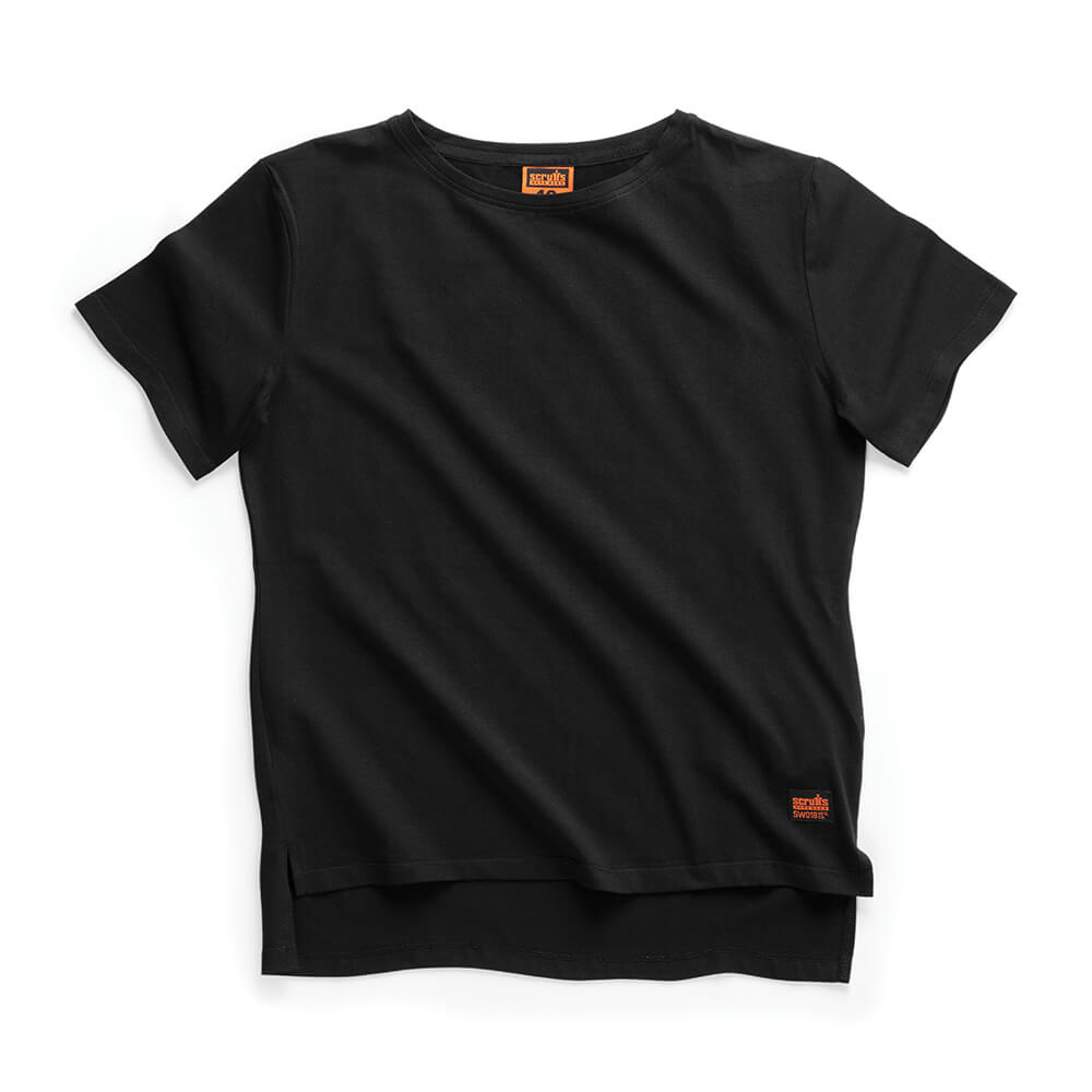 Scruffs Womens Trade T-Shirt Black 1#colour_black