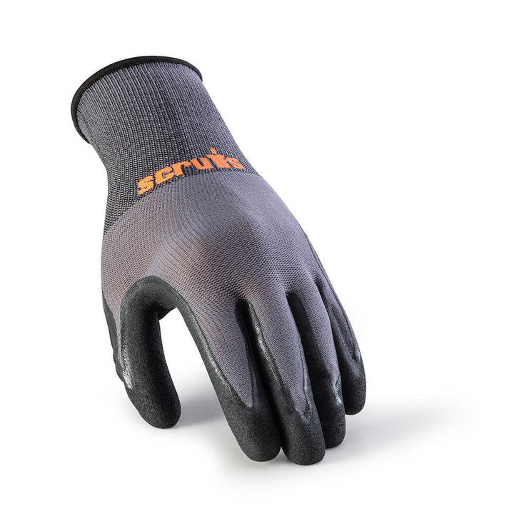 Scruffs Worker Cut Resistant Gloves 5 Pack Grey 1#colour_grey